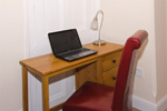 The desk area
