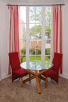 The dining area